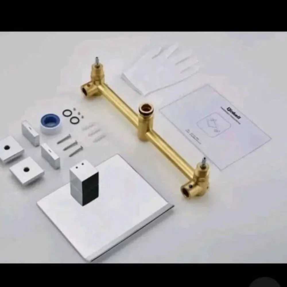 Qinkell Waterfall Tub Faucet 2 Handle Chrome Wall Mount